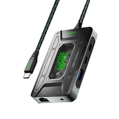  Audioadapter Typ C Dockstation Universeller Kopfhörerkonverter USB-Kon5240