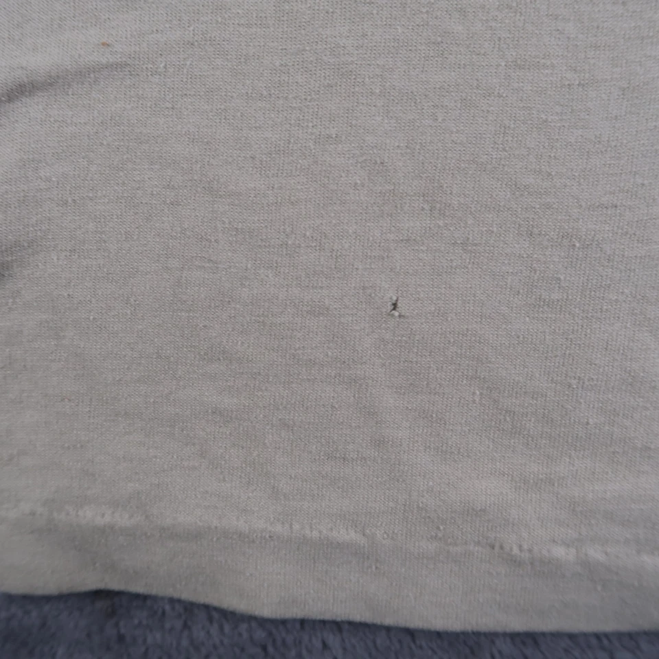 Camiseta en blanco Duke vintage años 90 para hombre L camiseta beige puntada única hecha en EE. UU. Foto 3 de 4