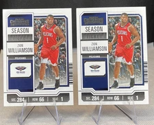 Zion Williamson 2023-24 Contenders Season Ticket #79  - 2 Card Lot - Pelicans
