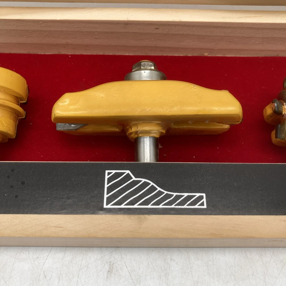 NEW Carb-Tech 5 PCS Carbide Router Bit Set 1/2 Inch Shank Raised Panel  Door - Image 3 of 4