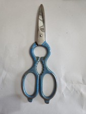Vintage ZWILLING J.A. Henckels Friodur INOX Scissors Germany 8" Blue Handles