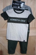 Kenneth Cole T-Shirts  Jogger 3 Pc Set Gray/Green Size 4 Little Boys NWT READ
