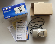 Olympus Stylus 150 35mm Film Camera With Box  Papers USED WORKING