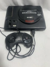 Sega Genesis Video Game Console Only Black (UNTESTED) W/5 Random Genesis Games