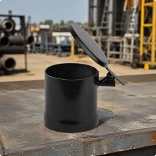 Exhaust tube Weather Cover with Hinged | built-in Mounting Bracket Metal