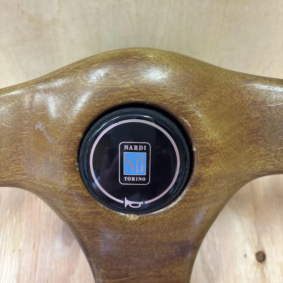 Nardi Leather Steering Wheel – Used on Mitsubishi Pajero – Vintage - Image 2 of 4