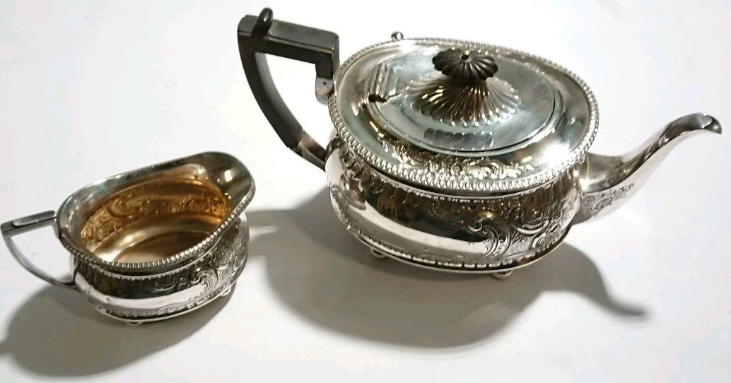 Antique US Silver-Plated Teapots, Coffee James Dixons&Sons for