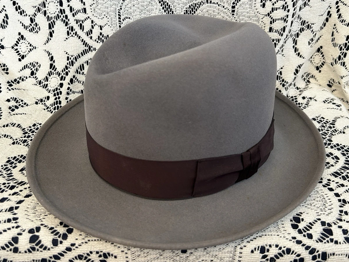 Fedora/Trilby Vintage Hats for Men 7 5/8 Size | eBay
