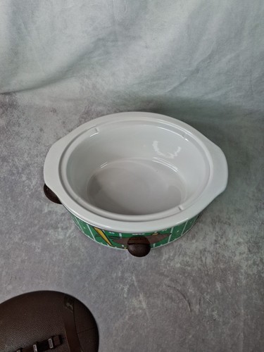 Vtg Crock Pot Football Game Day Slow Cooker 3.5 Qt Tested Works Great ! - Picture 7 of 14