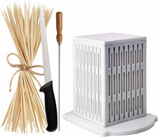 CUBO ARROSTICINI 64 Pcs. Professionale - Macchina per Arrosticini, Spiedini Di C