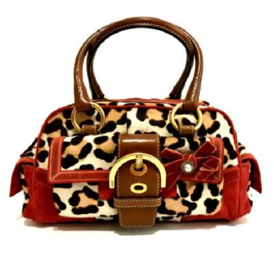 NEW Coach Ltd Ed SOHO Ocelot Leopard Haircalf Pocket Tote