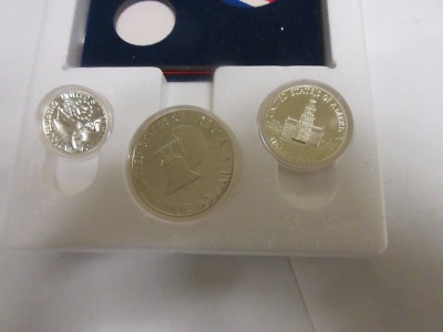 1776-1976 Bicentennial 40% Silver Proof 3 Coin Set Eisenhower