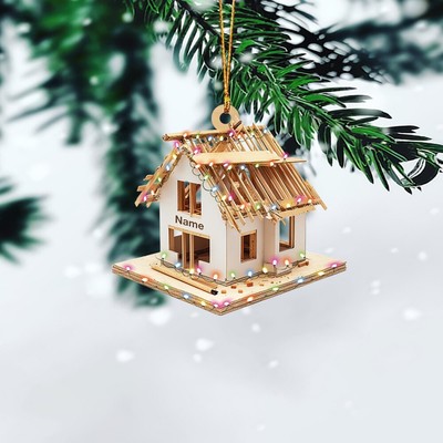 Under Construction House Christmas Ornament, Construction Worker Ornament Gift