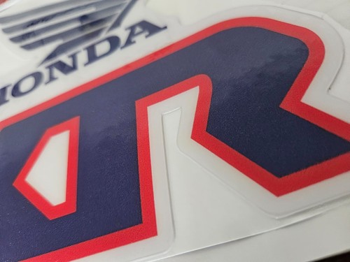 🏁 Tank Decals Graphics for Honda XR80R XR 80 (1991) – Blue/Red – Thick Gloss - Picture 2 of 10