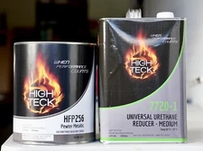 HIGH TECK HFP 256 GM WA382E PEWTER METALLIC BASECOAT PAINT GALLON KIT + REDUCER!
