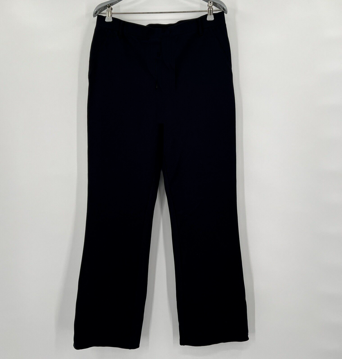 Quince Navy Blue Ponte Pants Boot Cut XS Petite 30
