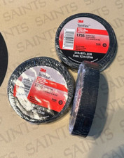 3M Temflex 3/4in x 60ft Friction Tape 1755, black NEW 3 PACK 