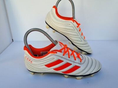 US Adidas Copa FG Leather Cream And Orange Football