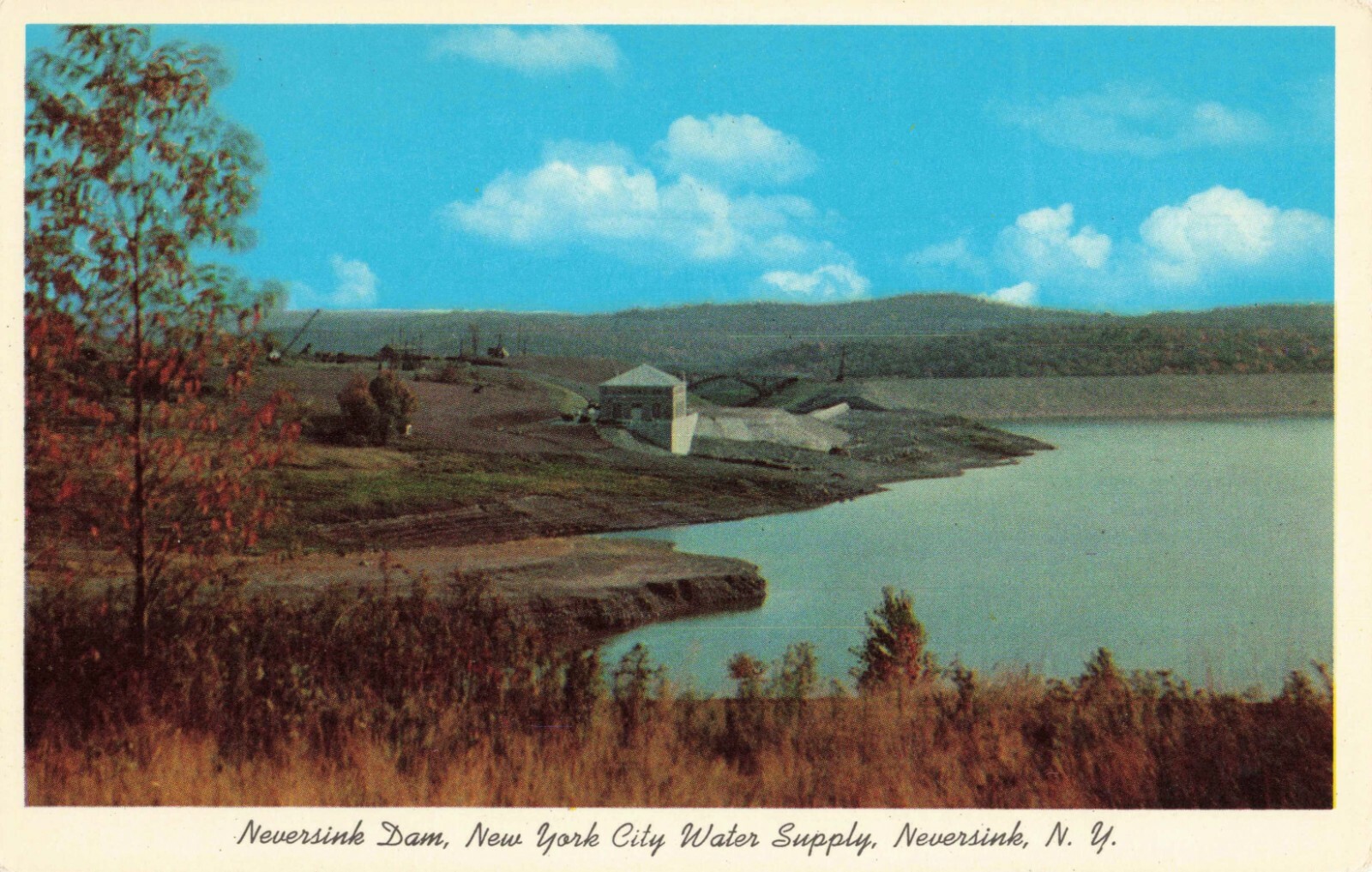 Postcard Neversink Dam New York City Water Supply eBay