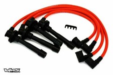 Vms Racing Red 10.2mm Spark Plug Wires Set For 88-91 Honda Civic Crx 1.5l 1.6l