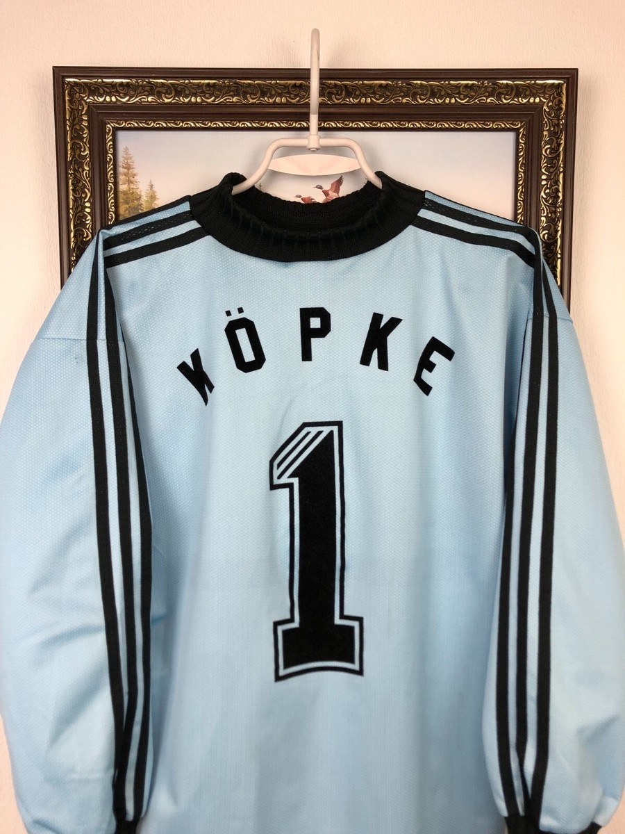 Vintage 90's Adidas Andreas Kopke Germany Football Shirt Soccer