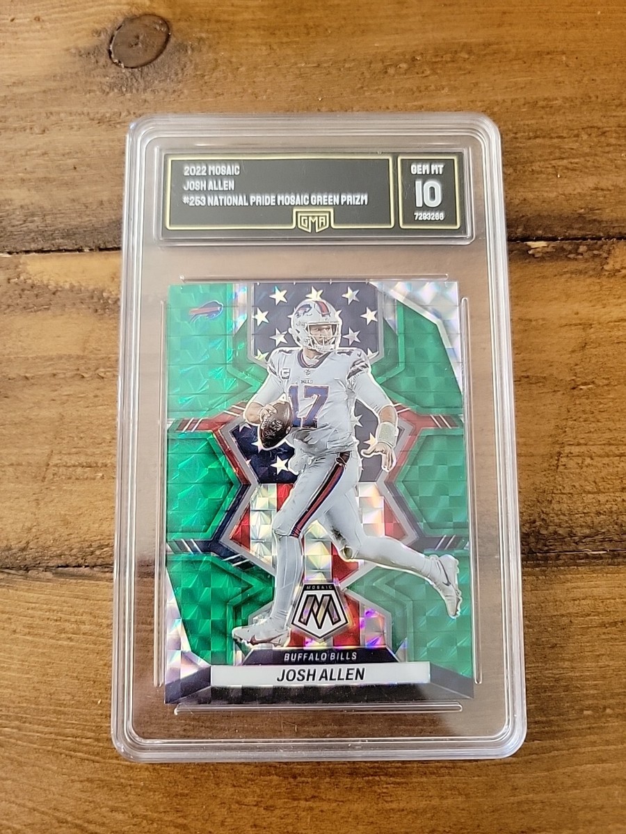 2022 Mosaic JOSH ALLEN Green Mosaic National Pride #253 Bills GMA