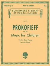 Music for Children Op 65 12 Easy Pieces for the Piano Sheet Music Book 050261590