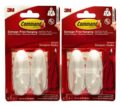 Command Hook Medium Designer beschädigungsfreier hängender Halt 1,3 kg - 4 Haken