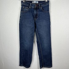 Lee Dungarees Boys 5 Pocket Denim Jeans Slim- Size 7X Regular Adjustable Waist