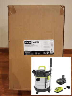 #ad RYOBI 18V ONE 4.75 Gal Wet Dry Vacuum w 4Ah Battery amp; Charger PWV201KN *NEW* $119.75