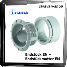 truma Luftauslass Endstück EN achatgrau + Endstückmutter EM Luftverteilung