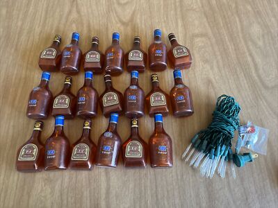 Vtg E & J BRANDY Liquor Bottle String Lights Plastic 12  Lighted Length Bar Rare