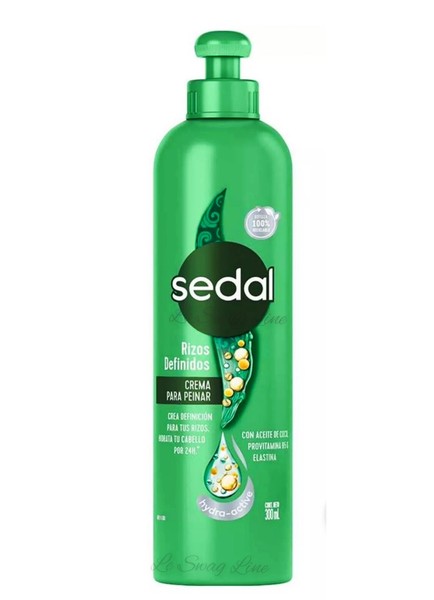 SEDAL Rizos definidos Crema Peinar Peine de Cabello Crema sin Levas Rizos Talla Más Grande 380 ml