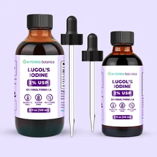 Lugols Solution of Iodine - 100% Pure,  Authentic Lugol - Wellness Botanica