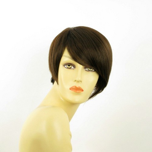 Parrucca donna corta cioccolato mechato rame : YASMINE 6H30 ...
