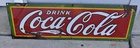 Vintage 1920s DRINK Coca Cola Coke SODA POP SSP Porcelain Advertising Sign