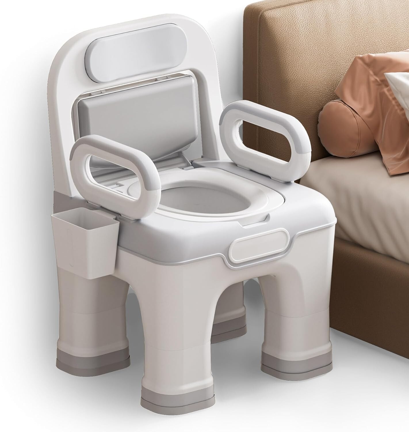 ⭐ Bedside Commode Upgraded Safety Toilet for Elderly Disabled 900lbs