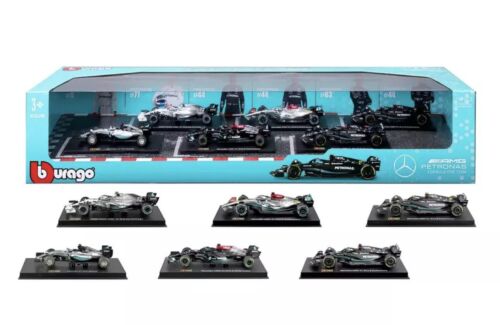 Maisto 1:43 Highly Detailed Formula One Cars Mercedes Lewis Hamilton Russell