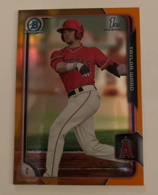 2015 Bowman Chrome Draft TAYLOR WARD RC Orange Refractor  /25 Angels Hot! Rare🔥