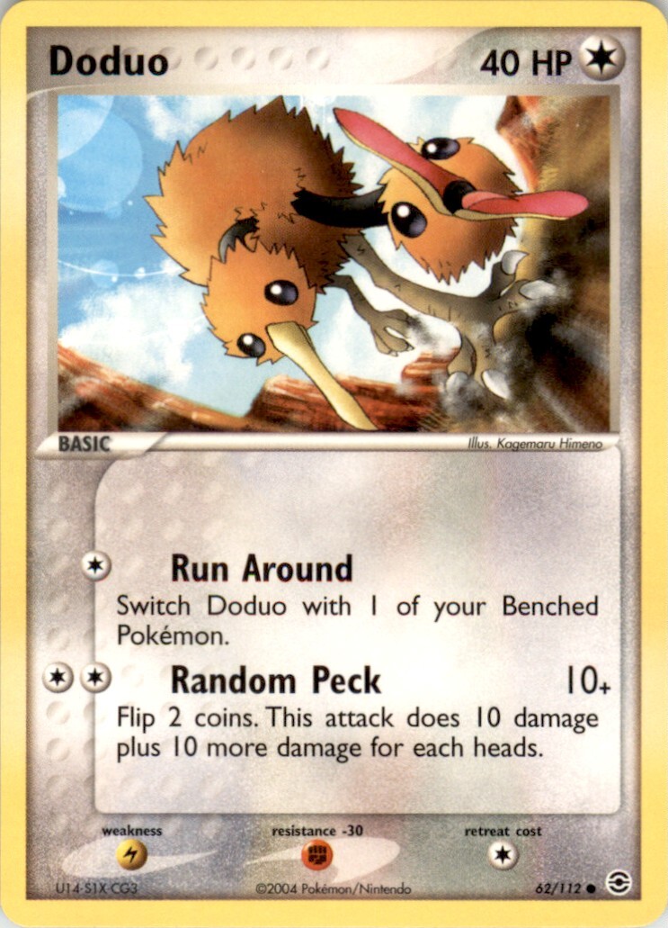 2004 Pokemon Fire Red & Leaf Green #62 Doduo NM-MT | eBay