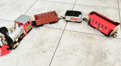 Big steam train Rocky Mountain Express toy x4 pieces