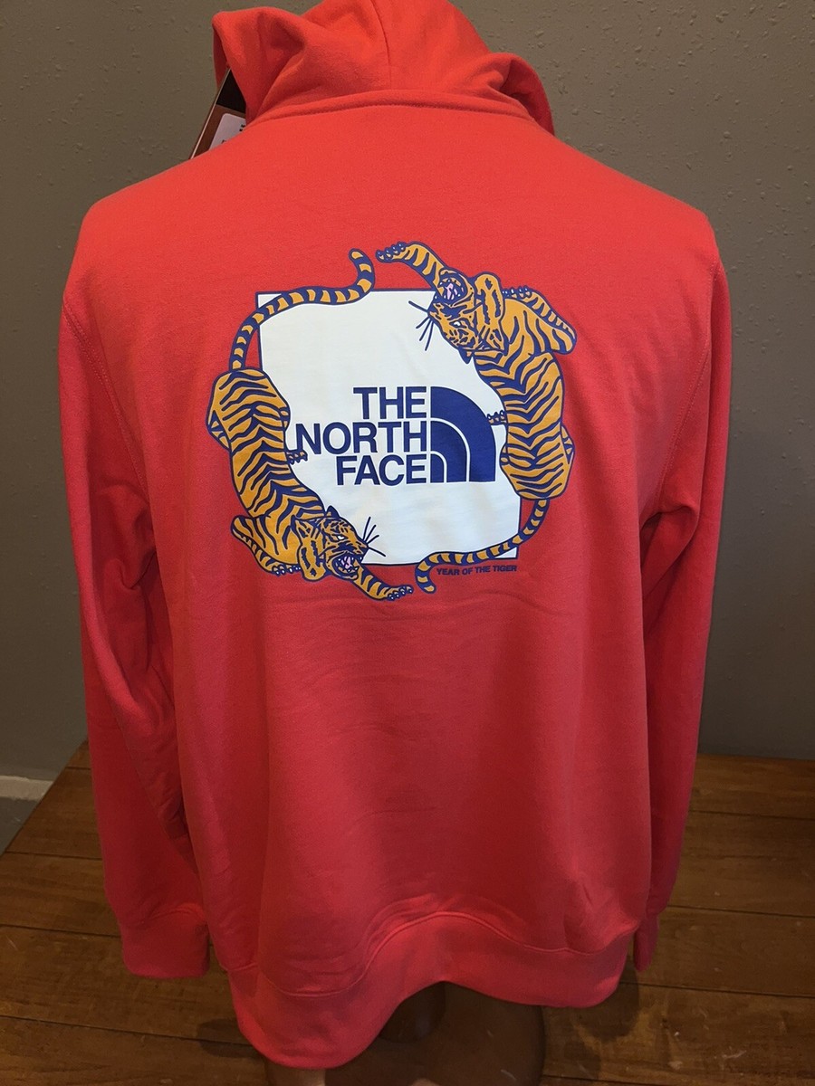 NWT The North Face Menu0026#039;s CNY Year Of The Tiger Pullover Hoodie Large  Red $65 | eBay
