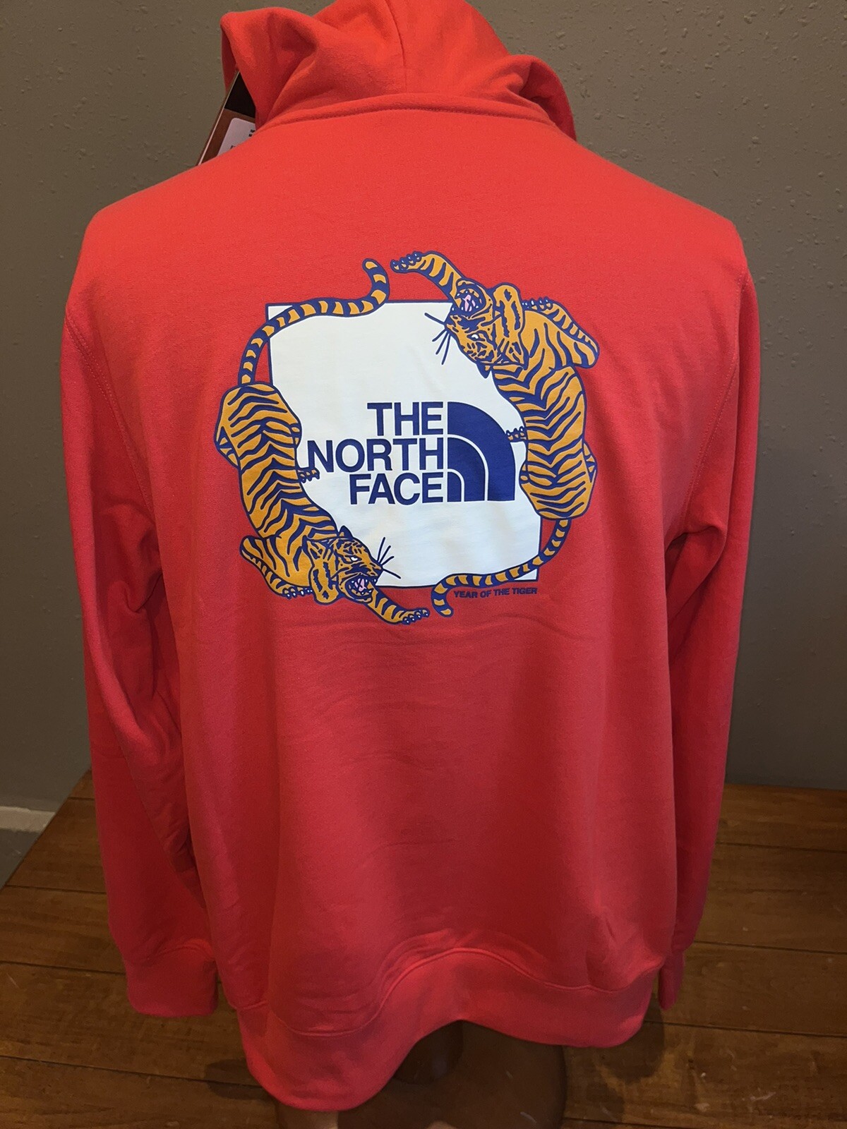 NWT The North Face Menu0026#039;s CNY Year Of The Tiger Pullover Hoodie Large  Red $65 | eBay