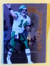 NEIL O'DONNELL New York Jets 1999 Pinnacle SIGNED / AUTOGRAPH Football Card
