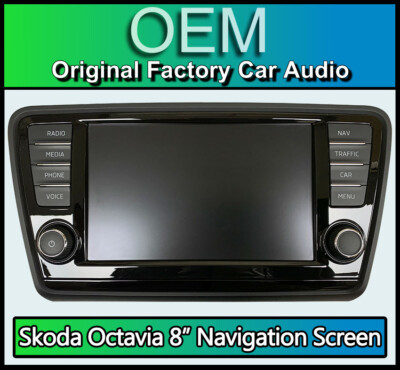 Skoda Octavia Navigation Bildschirm 8'' Navi Radio Stereo Touchscreen 5E0919606