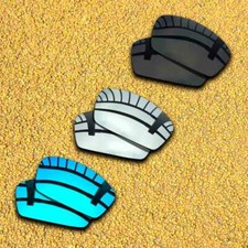 3 Pairs Replacement Lens for-Oakley Field Jacket Polarized - Black Silver Blue