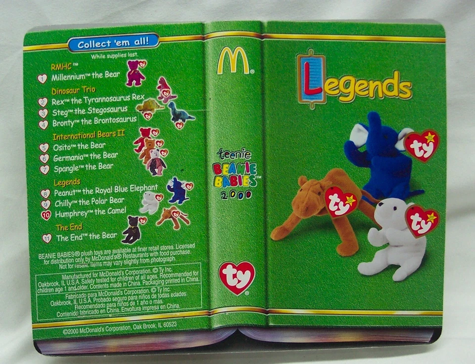 TY Legends McDonald's HUMPHREY THE CAMEL 5" Teenie Beanie Toy 2000 NEW Errors - image 3 of 4