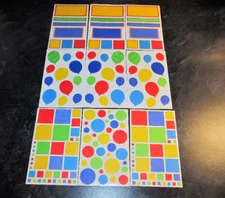 9 Sheets Mrs Grossman Stickers~Vellum Primary Panels/Balloons/Bubbles  Mg 409-02