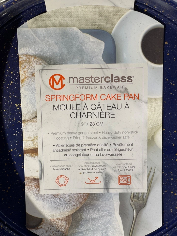Master Class Springform Premium utensilios para hornear sartén para pasteles 9" antiadherente acero de alta resistencia Foto 2 de 4