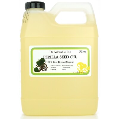 ORGANIC PERILLA SEED OIL COLD PRESSED PURE 2 OZ 4 OZ 8 OZ 12 OZ -UP TO 1 GALLON